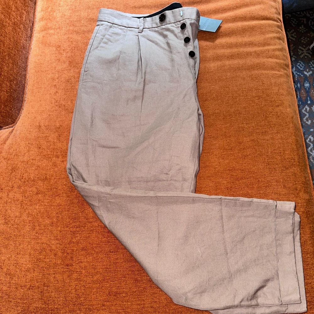 All Saints Men's Pleated Baggy Pants - Picture 3 of 6